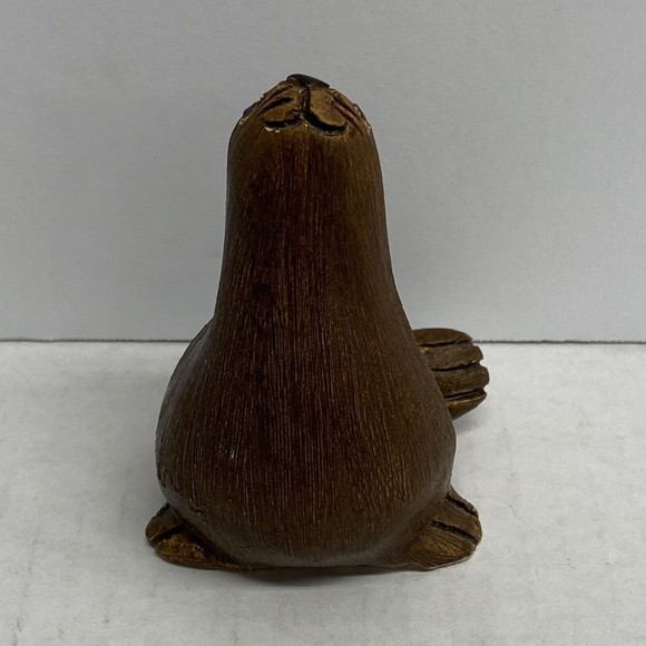 Artesania Rinconada Brown Seal Figurine Signed Animal Uruguay Handcrafted - Picture 2 of 9